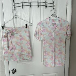 Pebble Beach Golf Pastel Print Skort and Top Set